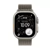 APPLE Watch Ultra 3 GPS + Cellular 49 mm Natural Titanium behuizing met Natural Titanium Milanese Loop