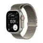 APPLE Watch Ultra 3 GPS + Cellular 49 mm Natural Titanium behuizing met Natural Titanium Milanese Loop