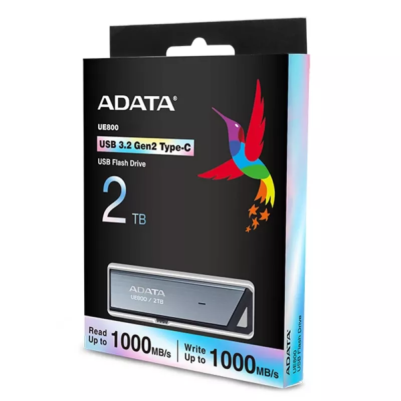 ADATA AELI-UE800-2T-CSG USB-flashstation 2 TB USB Type-C 3.2 Gen 2 (3.1 Gen 2) zilver