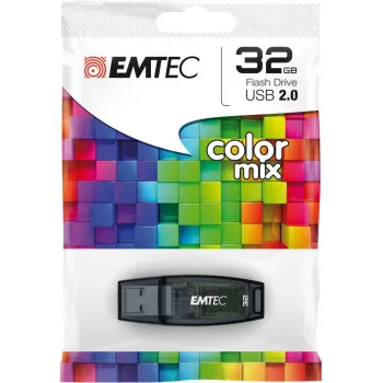 EMTEC C410 Color Mix - 32GB USB-stick - USB 2.0 - blauw