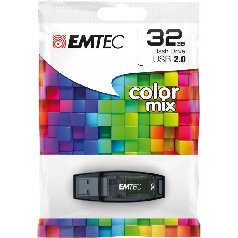 EMTEC C410 Color Mix - 32GB USB-stick - USB 2.0 - blauw