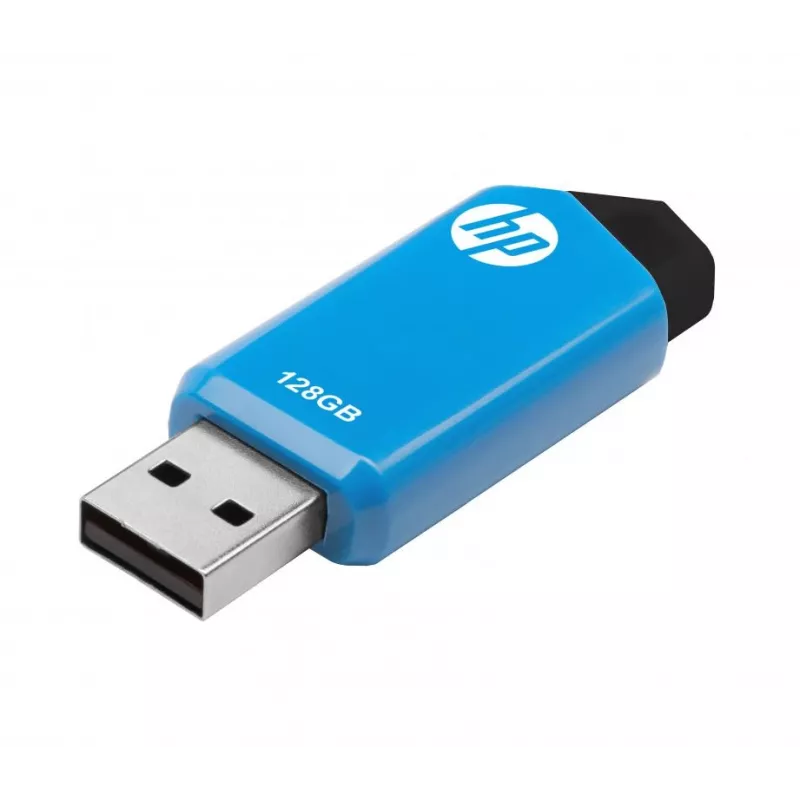 HP v150w USB-stick 128 GB USB Type-A 2.0 zwart, blauw