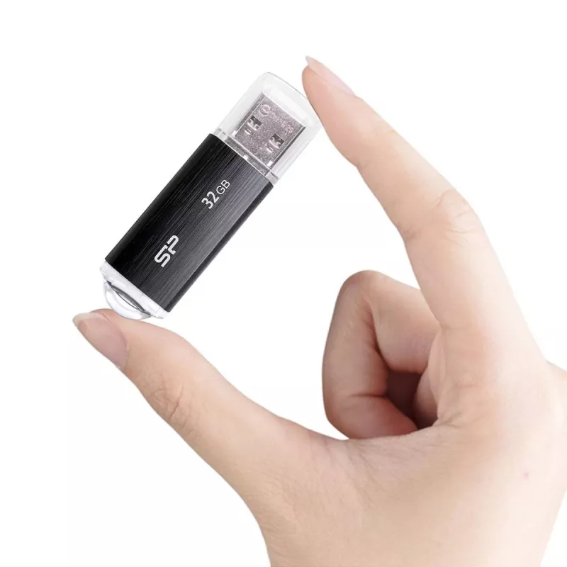 SILICON POWER Ultima U02 - 32 GB USB-stick - USB 2.0 - zwart