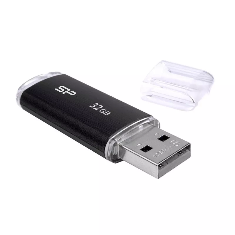 SILICON POWER Ultima U02 - 32 GB USB-stick - USB 2.0 - zwart