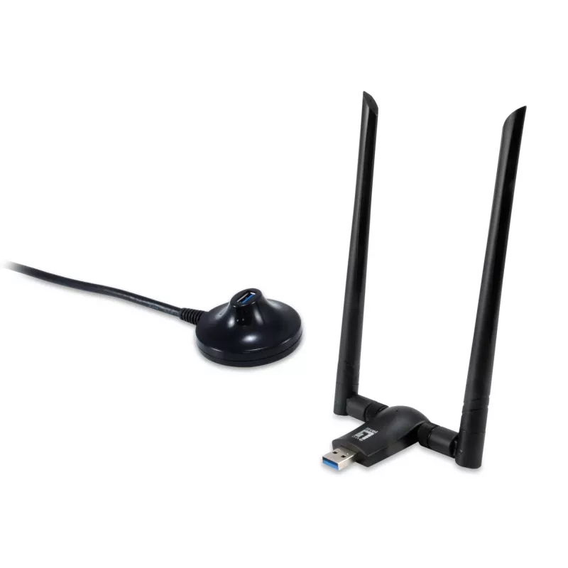 LevelOne AC1200 dualband wlan-USB-netwerkadapter, kanaal 1-13