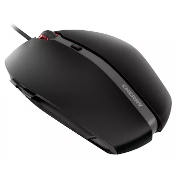 CHERRY GENTIX 4K kabelmuis, zwart, USB, dubbelhandig, optisch, USB, 3600 DPI, zwart