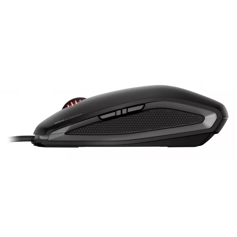 CHERRY GENTIX 4K kabelmuis, zwart, USB, dubbelhandig, optisch, USB, 3600 DPI, zwart