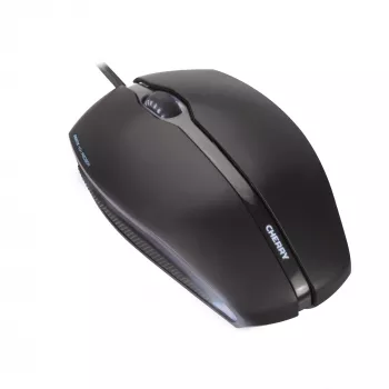 CHERRY GENTIX BEDRADE VERLICHTE MUIS, zwart, USB, dubbelhandig, optisch, USB Type-A, 1000 DPI, zwart