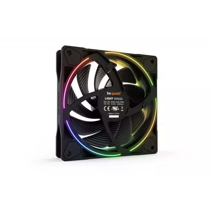 be quiet! Light Wings 120 mm ARGB PWM high-speed ventilator, zwart, 3-pack