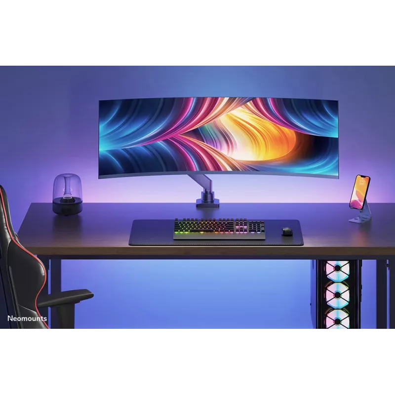 Neomounts NM-D775BLACKPLUS monitorarm 10-49 inch - gasveer - Topfix - 180°-stop