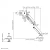 Neomounts NM-D775BLACKPLUS monitorarm 10-49 inch - gasveer - Topfix - 180°-stop