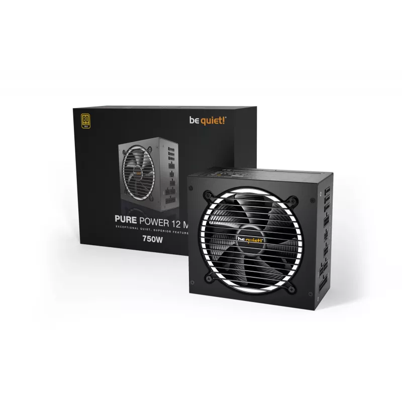 be quiet Pure Power 12 M voeding 750 W 20+4 pin ATX ATX zwart