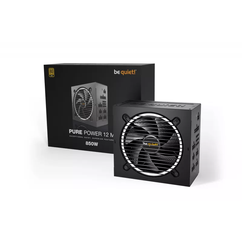 be quiet Pure Power 12 M voeding 850 W 20+4 pin ATX ATX zwart