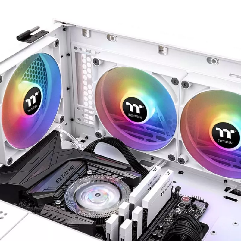 Fan Thermaltake TT CT140 ARGB Sync White 500-1500 RPM hydraulische lager