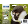 Epson Monkey Multipack 4 kleuren T0895 DURABrite Ultra inkt, zwart, cyaan, magenta, geel, 5,8 ml, 3,5 ml, 1 stuk, multipack