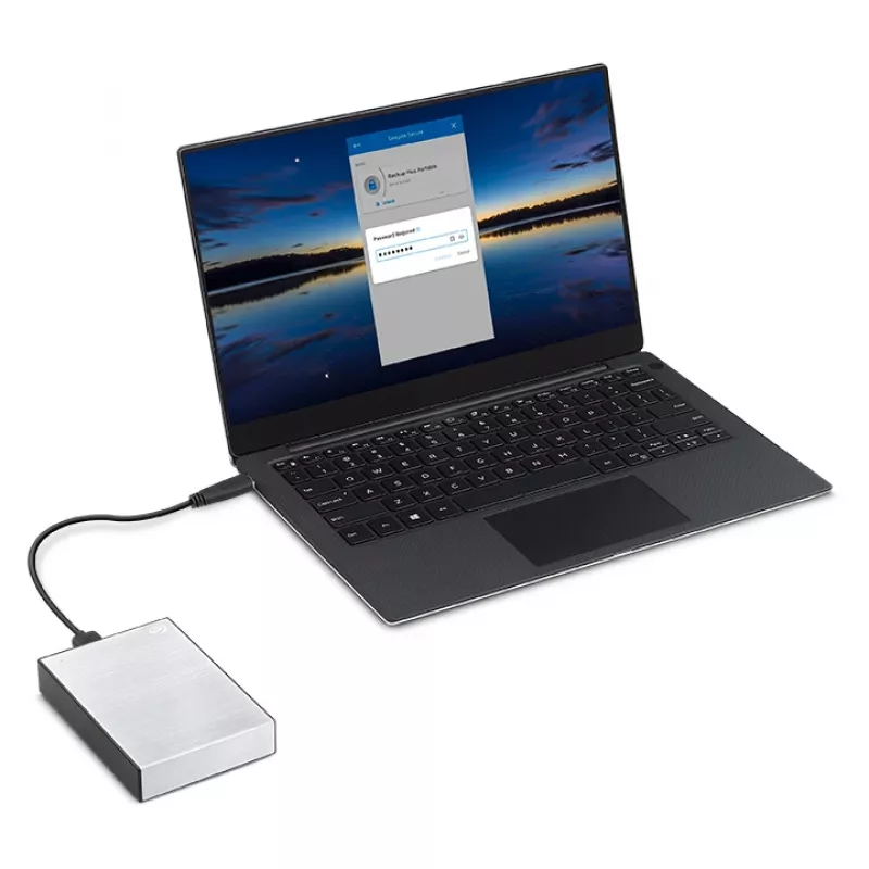 Seagate One Touch draagbare externe harde schijf (HDD), 5 TB, USB 3.0, zilver