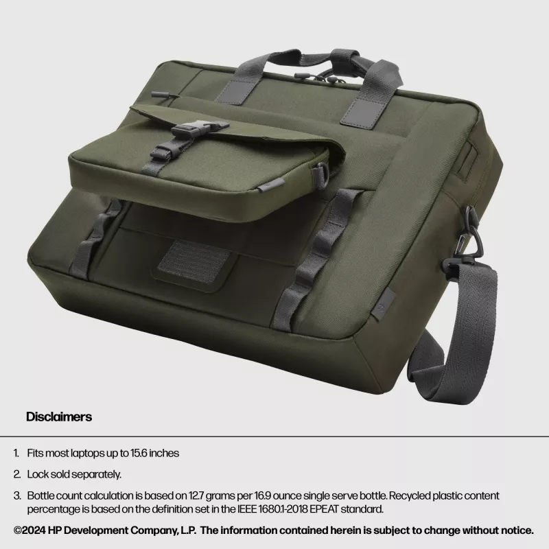 Messenger hoes HP 15,6-inch Modular Laptop Bag 39,6 cm 1,14 kg monochroom