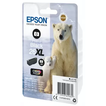 Epson Eisbär single pack fotozwart 26XL Claria Premium inkt