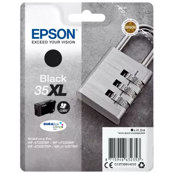 Epson Padlock single pack zwart 35XL DURABrite Ultra inkt