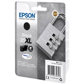 Epson Padlock single pack zwart 35XL DURABrite Ultra inkt