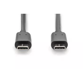 DIGITUS ASSMANN USB Type-C verbindingskabel, Type-C naar C M/M, 1m high-speed zwart