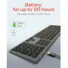 KeySonic KSK-8023BTRF (DE) toetsenbord universeel Bluetooth QWERTZ Duits antraciet, zwart