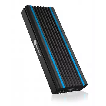ICY BOX IB-1824ML-C31 SSD-behuizing zwart M.2