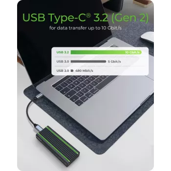 ICY BOX IB-1824ML-C31 SSD-behuizing zwart M.2