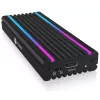 ICY BOX IB-1824ML-C31 SSD-behuizing zwart M.2