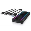 ICY BOX IB-1824ML-C31 SSD-behuizing zwart M.2