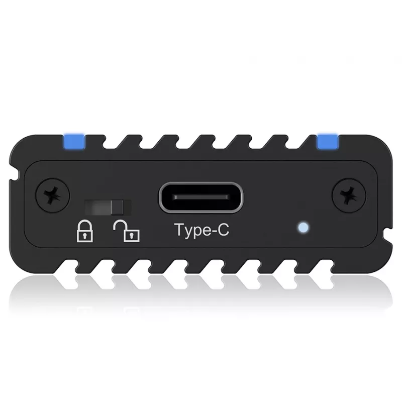 ICY BOX IB-1824ML-C31 SSD-behuizing zwart M.2