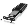 ICY BOX IB-1824ML-C31 SSD-behuizing zwart M.2