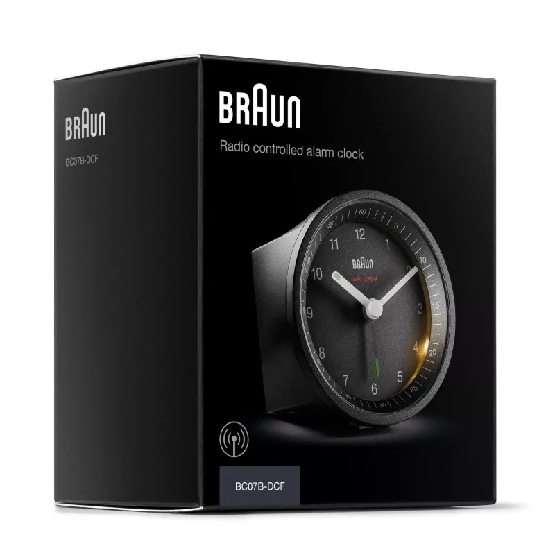 Braun BC07 quartzwekker zwart