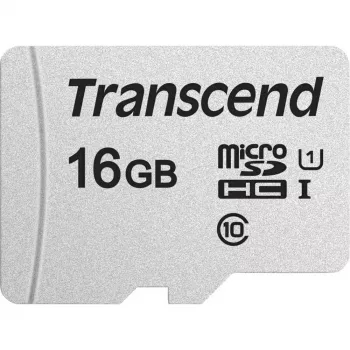 TRANSCEND Micro SDHC-kaart 300S 16 GB UHS-I U1 met adapter