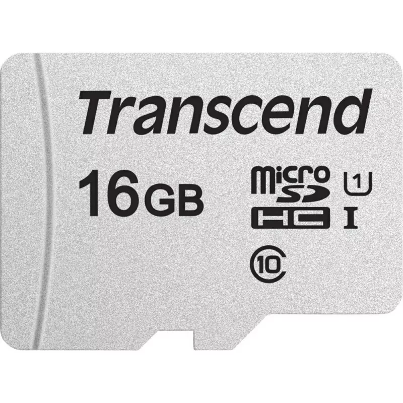 TRANSCEND Micro SDHC-kaart 300S 16 GB UHS-I U1 met adapter