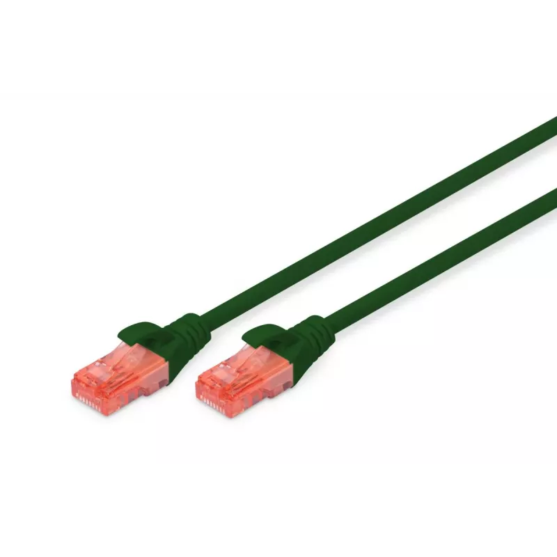 DIGITUS patchkabel - CAT6 - U/UTP - snagless - Cu - 0,25 m - groen