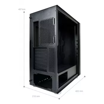 PC-behuizing LC-Power LC-8000B-ON midi tower zwart