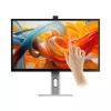 ALOGIC Clarity Max Touch 32C4KPDWT touchscreenmonitor, 32 inch, 3840x2160 4K UHD, 65 W Power Delivery, 8MP-webcam, USB-hub, zwart/zilver