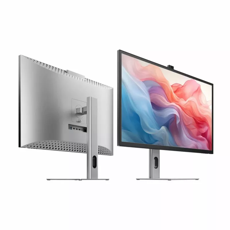 ALOGIC Clarity Max Touch 32C4KPDWT touchscreenmonitor, 32 inch, 3840x2160 4K UHD, 65 W Power Delivery, 8MP-webcam, USB-hub, zwart/zilver