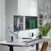 ALOGIC Clarity Max Touch 32C4KPDWT touchscreenmonitor, 32 inch, 3840x2160 4K UHD, 65 W Power Delivery, 8MP-webcam, USB-hub, zwart/zilver