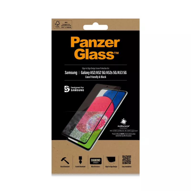 PanzerGlass ® beeldschermbeschermfolie voor Samsung Galaxy A52 | A52 5G | A52s 5G | A53 5G