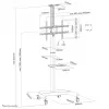 Neomounts PLASMA-M1900E tv-trolley 37-70 inch - draaibaar