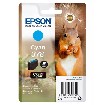 Epson Squirrel singlepack cyaan 378 Claria Photo HD inkt