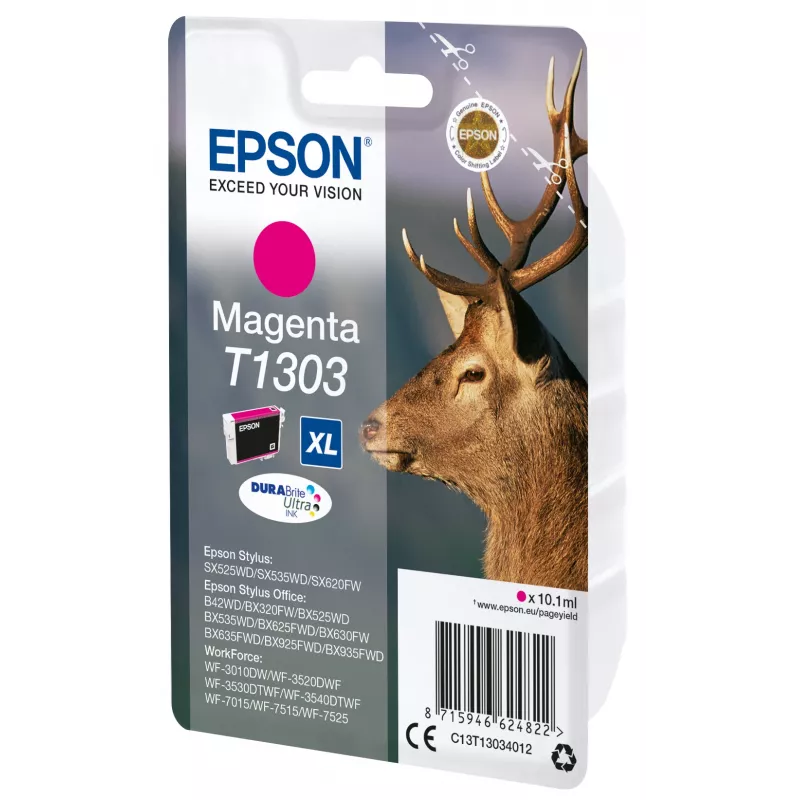 Epson Stag singlepack magenta T1303 DURABrite Ultra inkt