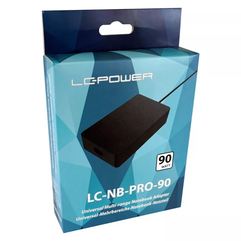 LC-POWER universele voeding voor notebooks, 90W - LC-NB-PRO-90