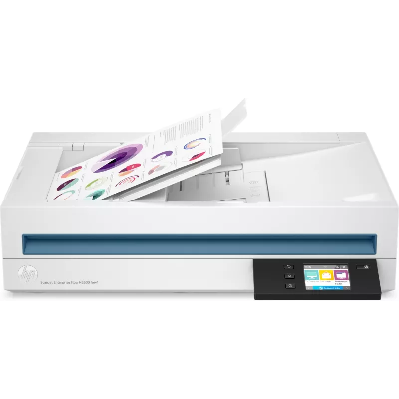 HP Scanjet Enterprise Flow N6600 fnw1 flatbed- & ADF-scanner 1200 x 1200 DPI A4 wit