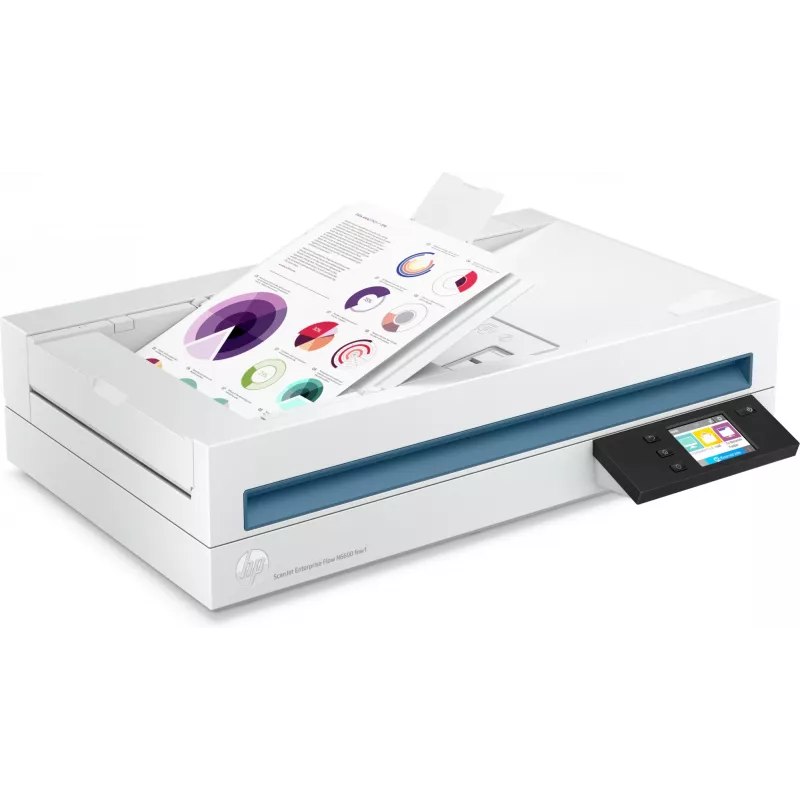HP Scanjet Enterprise Flow N6600 fnw1 flatbed- & ADF-scanner 1200 x 1200 DPI A4 wit