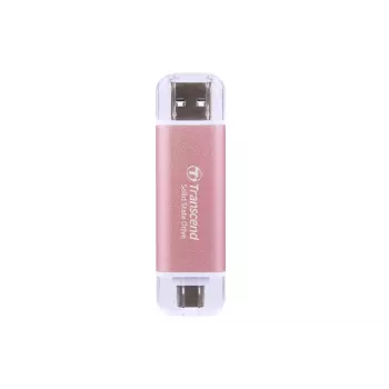 TRANSCEND Esd310p – 1 TB draagbare SSD – USB Type-A / USB Type-C – roze
