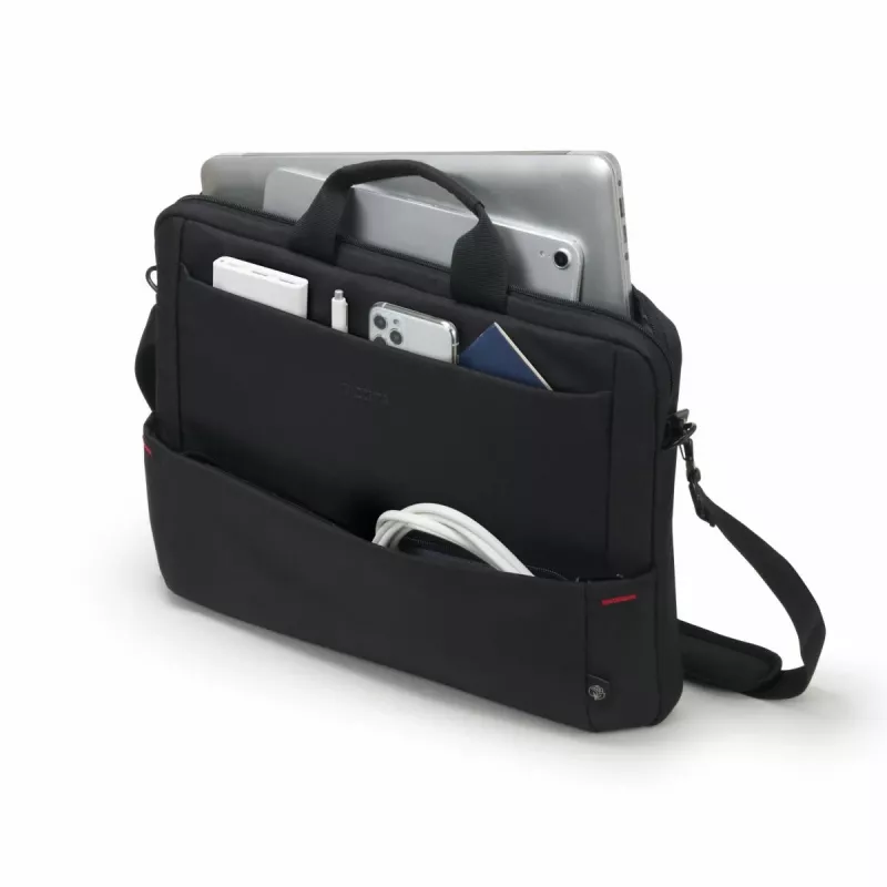 DICOTA Eco schlank Case Plus Base – notebooktas 13-15,6 inch - zwart / 300d RPET polyester