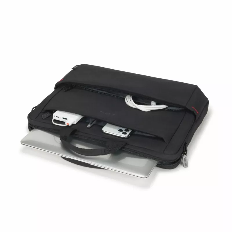 DICOTA Eco schlank Case Plus Base – notebooktas 13-15,6 inch - zwart / 300d RPET polyester